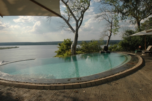 Pool with umbrella 